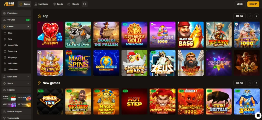 Slotlair Casino – Uw favoriete online casino in Nederland image 1
