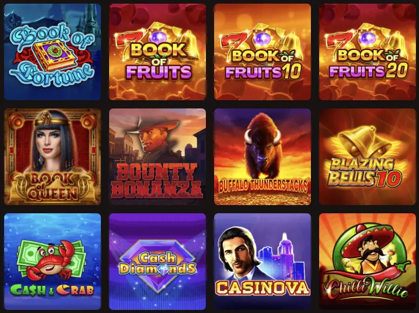 Slots van topaanbieders bij Slotlair Casino