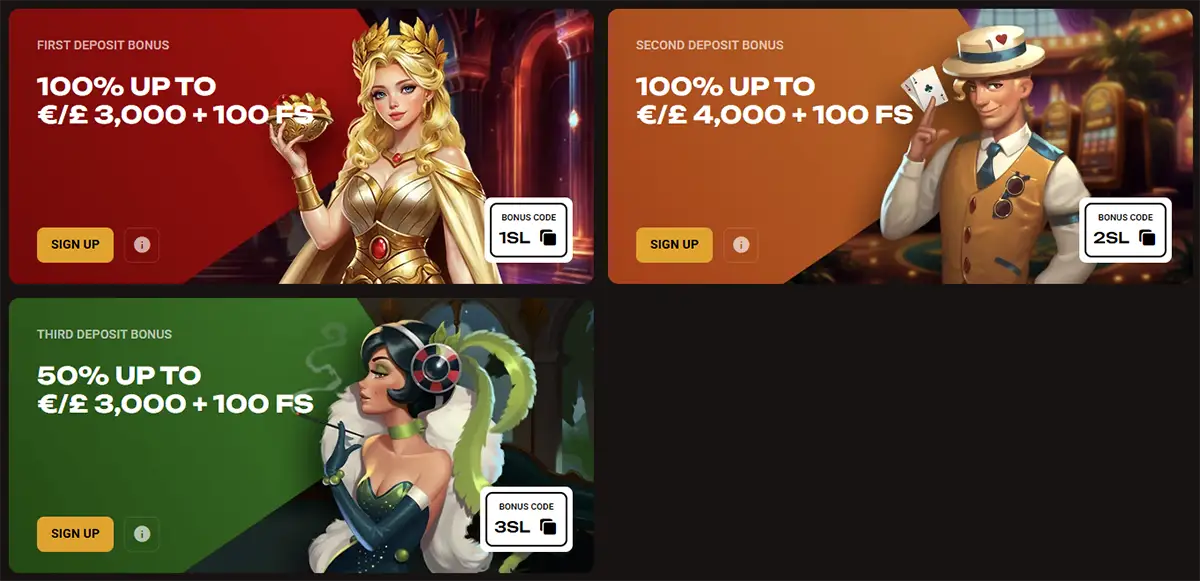 Slotlair Casino Promoties en Bonussen